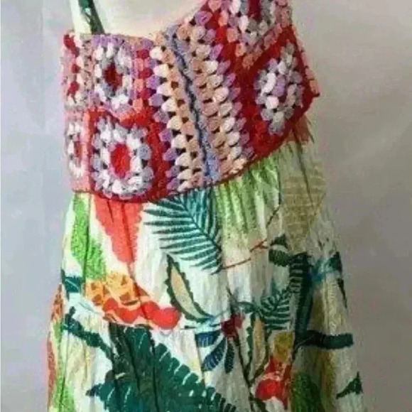 Farm Rio by Anthropologie Crochet Dress size small. - Picture 7 of 11